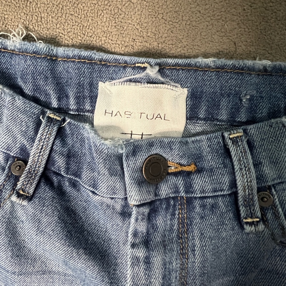 Habitual Raw Hem Cropped Denim Pants
